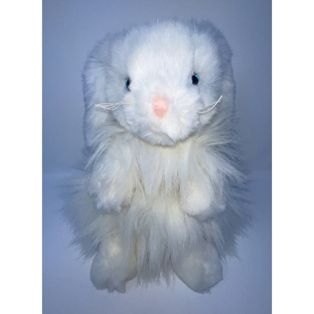 Vintage TY Easter Bunny Cashmere Rabbit Stuffed Animal Plush Toy Fluffy 12"